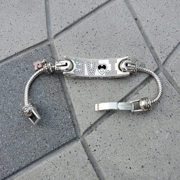 *SOLD* Brighton Power of Pink LOVE Breast Cancer ID Bracelet Retired - Picture 5 of 8